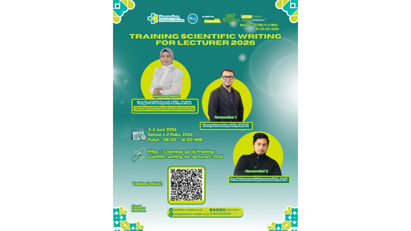 Accelerating Global Publication: Poltekkes Kemenkes Medan Holds 2026 Scientific Writing Training with Leading Epidemiologist